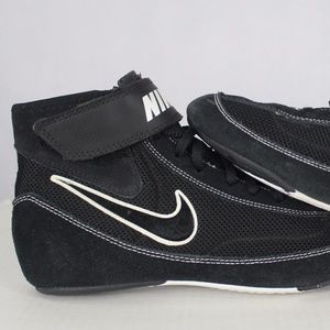 NIKE Speed Sweep VII Black & White Wrestling Shoes